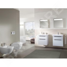 Villeroy & Boch Subway 2.0 - Meuble-vasque, 637x590x454 mm, 2 tiroirs, Glossy White A91010DH