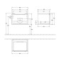 Villeroy & Boch Subway 2.0 - Meuble-vasque, 587x420x454 mm, 1 tiroir, Glossy White A68710DH Villeroy & Boch Subway 2.0 - Meuble-vasque, 587x420x454 mm, 1 tiroir, Glossy White A68710DH