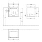 Villeroy & Boch Subway 2.0 - Meuble-vasque, 485x420x380 mm, 1 tiroir, Glossy White A68510DH Villeroy & Boch Subway 2.0 - Meuble-vasque, 485x420x380 mm, 1 tiroir, Glossy White A68510DH