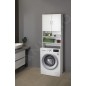 Aqualine Simplex Eco - Armoire pour lave-linge Simplex Eco 632x247x1903 mm, blanc SIME715