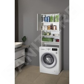 Aqualine Simplex Eco - Armoire pour lave-linge Simplex Eco 632x247x1903 mm, blanc SIME715