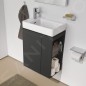 Laufen Pro S - Meuble pour lave-mains avec porte et étagère latérale à droite, 470x275x605 mm, graphite mat H4830010954801 Laufen Pro S - Meuble pour lave-mains avec porte et étagère latérale à droite, 470x275x605 mm, graphite mat H4830010954801