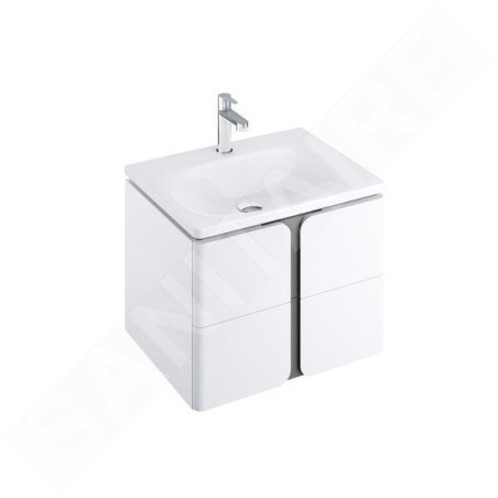 Ravak Balance - Meuble sous lavabo 600x500x465 mm, blanc/graphite X000001367