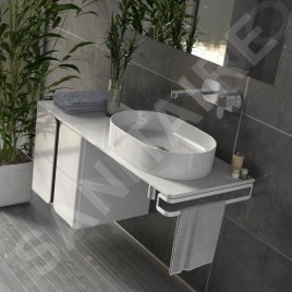 Ravak Balance - Meuble sous lavabo 600x500x465 mm, blanc/graphite X000001367