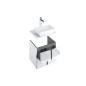 Ravak Balance - Meuble sous lavabo 800x500x465 mm, blanc/graphite X000001369 Ravak Balance - Meuble sous lavabo 800x500x465 mm, blanc/graphite X000001369