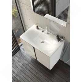 Ravak Balance - Meuble sous lavabo 800x500x465 mm, blanc/graphite X000001369