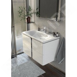 Ravak Balance - Meuble sous lavabo 800x500x465 mm, blanc/graphite X000001369