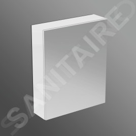 Ideal Standard Mirror&Light - Armoire de toilette 600x700 mm, aluminium T3589AL