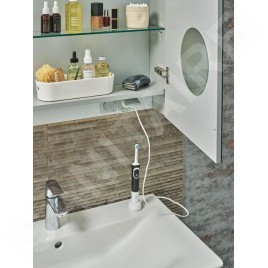 Ideal Standard Mirror&Light - Armoire de toilette avec éclairage LED et prise, 600x700 mm, aluminium T3430AL