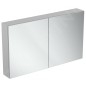 Ideal Standard Mirror&Light - Armoire de toilette avec éclairage LED et prise, 1200x700 mm, aluminium T3499AL Ideal Standard Mirror&Light - Armoire de toilette avec éclairage LED et prise, 1200x700 mm, aluminium T3499AL