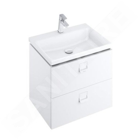 Ravak Comfort - Armoire sous le lavabo, 600x500x460 mm, blanc/blanc X000001377