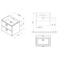 Ravak Comfort - Armoire sous le lavabo, 800x500x460 mm, blanc X000001378 Ravak Comfort - Armoire sous le lavabo, 800x500x460 mm, blanc X000001378