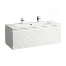 Laufen Pro S - Meuble avec double-lavabo, 1200x530x500 mm, 1 tiroirs, blanc mat H8609684631071