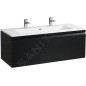 Laufen Pro S - Meuble avec double-lavabo, 1200x530x500 mm, 1 tiroirs, wengé H8609684231071 Laufen Pro S - Meuble avec double-lavabo, 1200x530x500 mm, 1 tiroirs, wengé H8609684231071