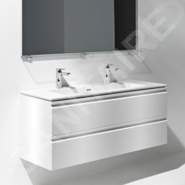 Laufen Pro S - Meuble avec double-lavabo, 1200x545x500 mm, 2 tiroirs, blanc mat H8619674631071