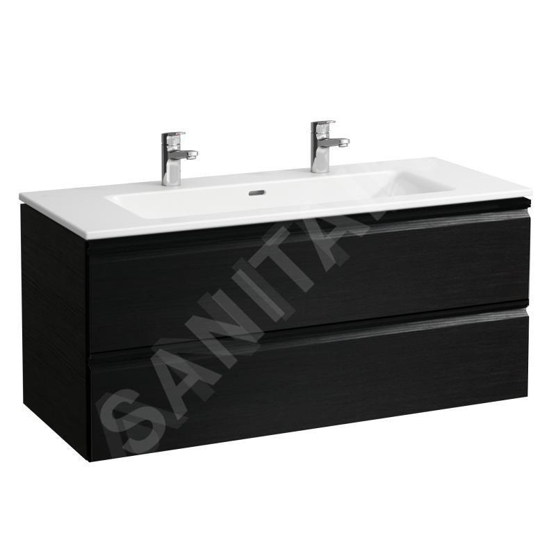Laufen Pro S - Meuble avec double-lavabo, 1200x545x500 mm, 2 tiroirs, wengé H8619674231071 Laufen Pro S - Meuble avec double-lavabo, 1200x545x500 mm, 2 tiroirs, wengé H8619674231071