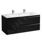 Laufen Pro S - Meuble avec double-lavabo, 1200x545x500 mm, 2 tiroirs, wengé H8619674231071 Laufen Pro S - Meuble avec double-lavabo, 1200x545x500 mm, 2 tiroirs, wengé H8619674231071