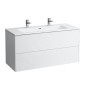 Laufen Pro S - Meuble avec double-lavabo, 1200x610x500 mm, 2 tiroirs, blanc brillant H8649632611071 Laufen Pro S - Meuble avec double-lavabo, 1200x610x500 mm, 2 tiroirs, blanc brillant H8649632611071