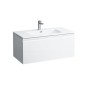 Laufen Pro S - Meuble avec double-lavabo, 1200x530x500 mm, 1 tiroirs, blanc brillant H8609674751041