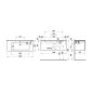 Laufen Pro S - Meuble avec double-lavabo, 1200x530x500 mm, 1 tiroirs, blanc brillant H8609674751041