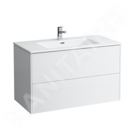 Laufen Pro S - Meuble avec lavabo, 1000x610x500 mm, 2 tiroirs, blanc mat H8649622601041