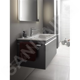 Laufen Pro S - Meuble avec lavabo, 1200x530x500 mm, 1 tiroirs, wengé H8609684231041