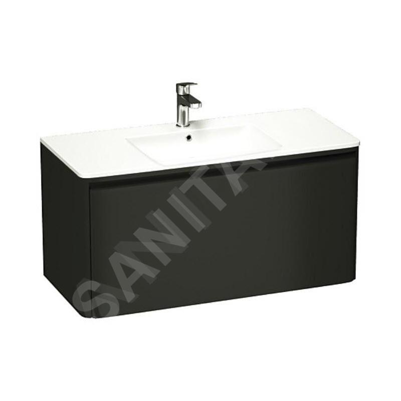 Laufen Pro S - Meuble avec lavabo, 1200x530x500 mm, 1 tiroirs, wengé H8609674231041 Laufen Pro S - Meuble avec lavabo, 1200x530x500 mm, 1 tiroirs, wengé H8609674231041
