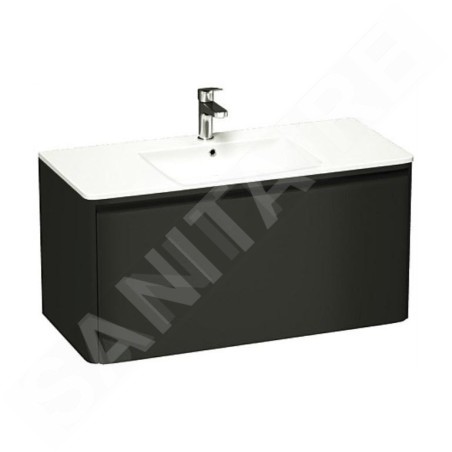 Laufen Pro S - Meuble avec lavabo, 1200x530x500 mm, 1 tiroirs, wengé H8609674231041