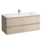 Laufen Pro S - Meuble avec lavabo, 1200x545x500 mm, 2 tiroirs, chêne clair H8619674791041