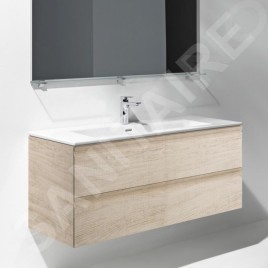 Laufen Pro S - Meuble avec lavabo, 1200x545x500 mm, 2 tiroirs, chêne clair H8619674791041