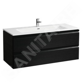 Laufen Pro S - Meuble avec lavabo, 1200x545x500 mm, 2 tiroirs, wengé H8619674231041