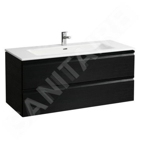 Laufen Pro S - Meuble avec lavabo, 1200x545x500 mm, 2 tiroirs, wengé H8619674231041
