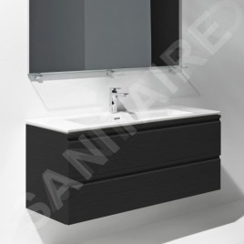 Laufen Pro S - Meuble avec lavabo, 1200x545x500 mm, 2 tiroirs, wengé H8619674231041