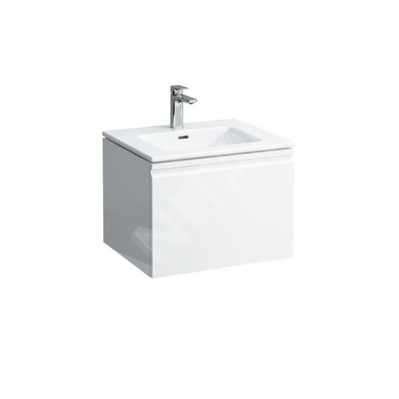 Laufen Pro S - Meuble avec lavabo, 600x500x460 mm, 1 tiroirs, blanc brillant H8609624751041 Laufen Pro S - Meuble avec lavabo, 600x500x460 mm, 1 tiroirs, blanc brillant H8609624751041