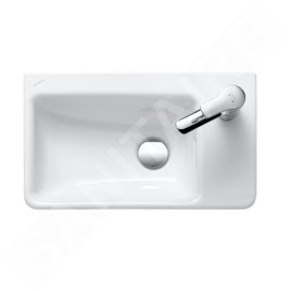 Laufen Pro S - Meuble avec lavabo, siphon et étagère latérale à gauche, 480x280x690 mm, blanc brillant H8629644751041