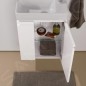 Laufen Pro S - Meuble avec lavabo, siphon et étagère latérale à gauche, 480x280x690 mm, blanc brillant H8629644751041 Laufen Pro S - Meuble avec lavabo, siphon et étagère latérale à gauche, 480x280x690 mm, blanc brillant H8629644751041