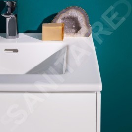 Laufen Pro S - Meuble avec lavabo, 600x610x500 mm, 2 tiroirs, blanc mat H8649602601041