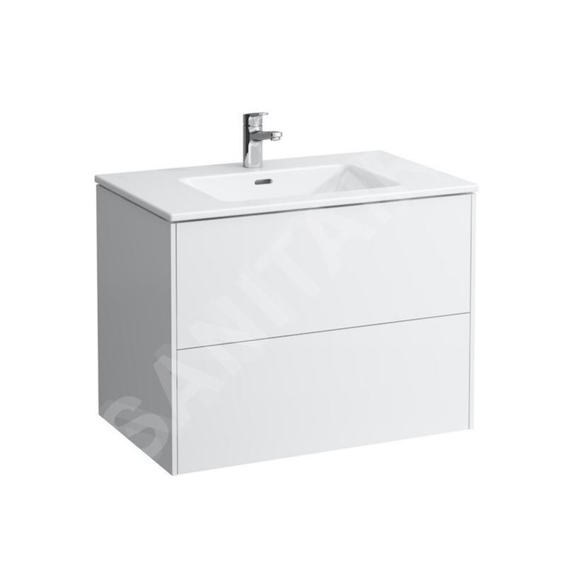 Laufen Pro S - Meuble avec lavabo, 800x610x500 mm, 2 tiroirs, blanc brillant H8649612611041 Laufen Pro S - Meuble avec lavabo, 800x610x500 mm, 2 tiroirs, blanc brillant H8649612611041