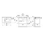 Laufen Pro S - Meuble avec lavabo, 800x610x500 mm, 2 tiroirs, blanc mat H8649612601041 Laufen Pro S - Meuble avec lavabo, 800x610x500 mm, 2 tiroirs, blanc mat H8649612601041