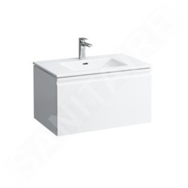 Laufen Pro S - Meuble avec lavabo, 800x500x460 mm, 1 tiroirs, blanc brillant H8609644751041