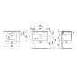 Laufen Pro S - Meuble avec lavabo, 800x500x460 mm, 1 tiroirs, blanc brillant H8609644751041