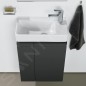 Laufen Pro S - Meuble pour lave-mains avec porte et étagère latérale à gauche, 470x275x605 mm, graphite mat H4830020954801 Laufen Pro S - Meuble pour lave-mains avec porte et étagère latérale à gauche, 470x275x605 mm, graphite mat H4830020954801