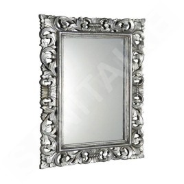 Sapho Scule - Miroir en cadre, 70 x 100 cm, argent IN156
