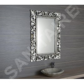 Sapho Scule - Miroir en cadre, 70 x 100 cm, argent IN156