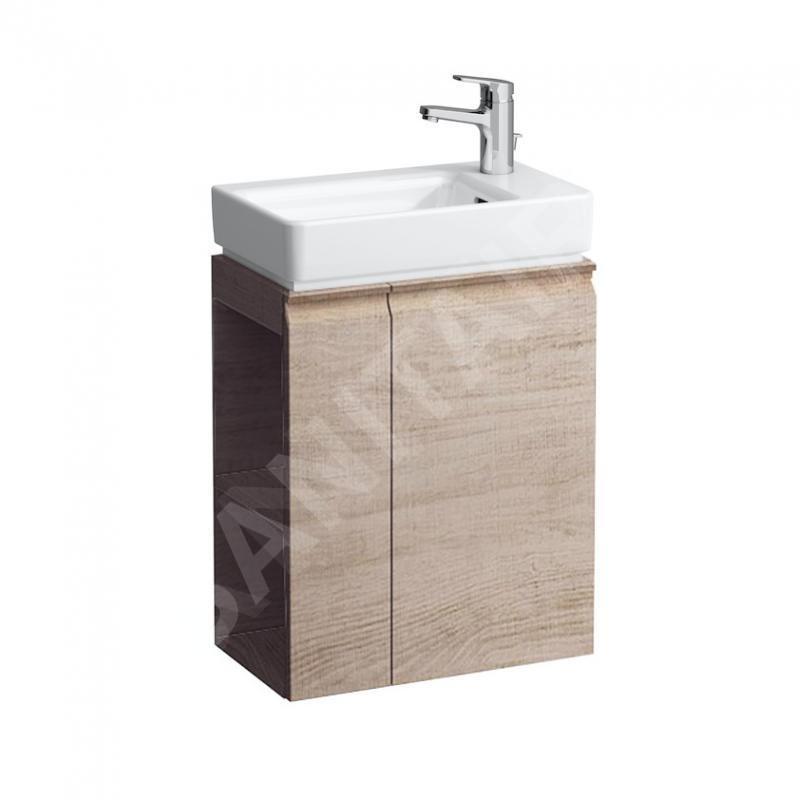Laufen Pro S - Meuble pour lave-mains avec porte et étagère latérale à gauche, 470x275x605 mm, chêne clair H4830020954791 Laufen Pro S - Meuble pour lave-mains avec porte et étagère latérale à gauche, 470x275x605 mm, chêne clair H4830020954791