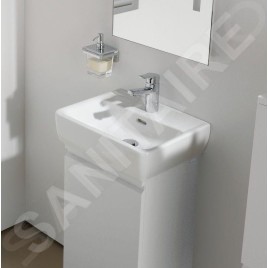 Laufen Pro - Meuble pour lave-mains avec porte, 380x310x580 mm, charnières à gauche, blanc brillant H4830110954751