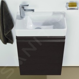 Laufen Pro - Meuble pour lave-mains avec porte, 380x310x580 mm, charnières à gauche, wengé H4830110954231