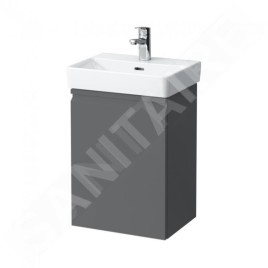 Laufen Pro S - Meuble pour lave-mains avec porte, 415x320x580 mm, charnières à gauche, graphite mat H4833010964801
