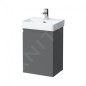Laufen Pro S - Meuble pour lave-mains avec porte, 415x320x580 mm, charnières à gauche, graphite mat H4833010964801 Laufen Pro S - Meuble pour lave-mains avec porte, 415x320x580 mm, charnières à gauche, graphite mat H4833010964801