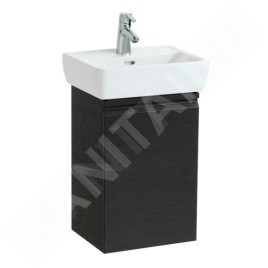 Laufen Pro - Meuble pour lave-mains avec porte, 380x310x580 mm, charnières à droite, wengé H4830120954231